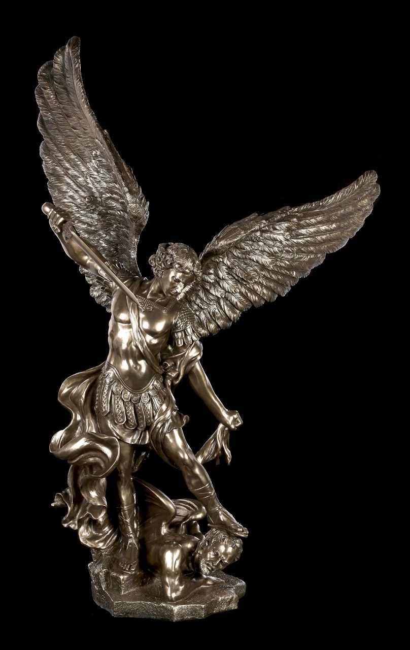 XXL Erzengel Michael Figur - bronziert XXL Erzengel Michael Figur - Bronziert -Veronese IMG 0003a