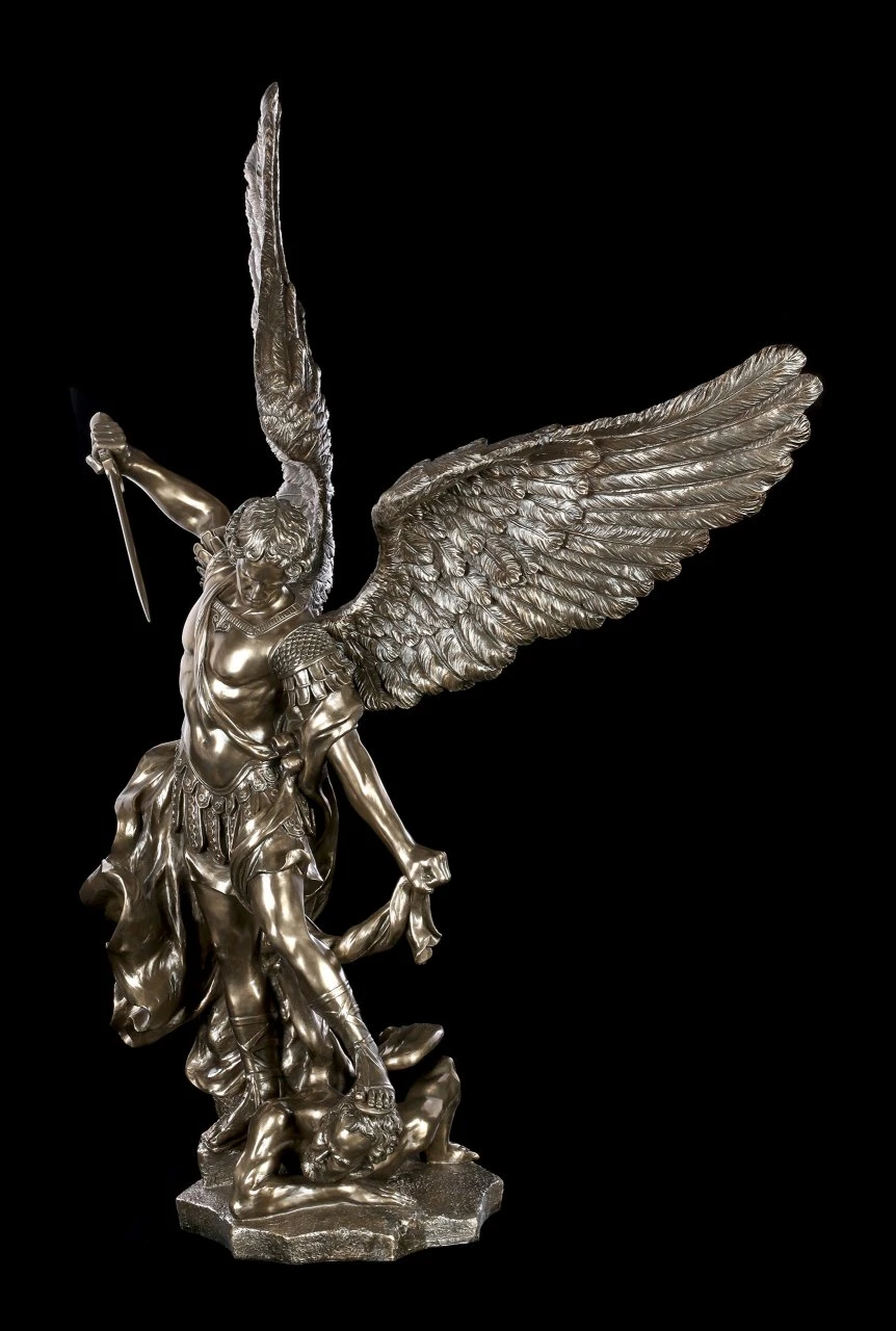 XXL Erzengel Michael Figur - bronziert XXL Erzengel Michael Figur - Bronziert -Veronese