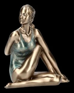 Weibliche Yoga Figur - Ardha Matsyendra-Asana Stellung