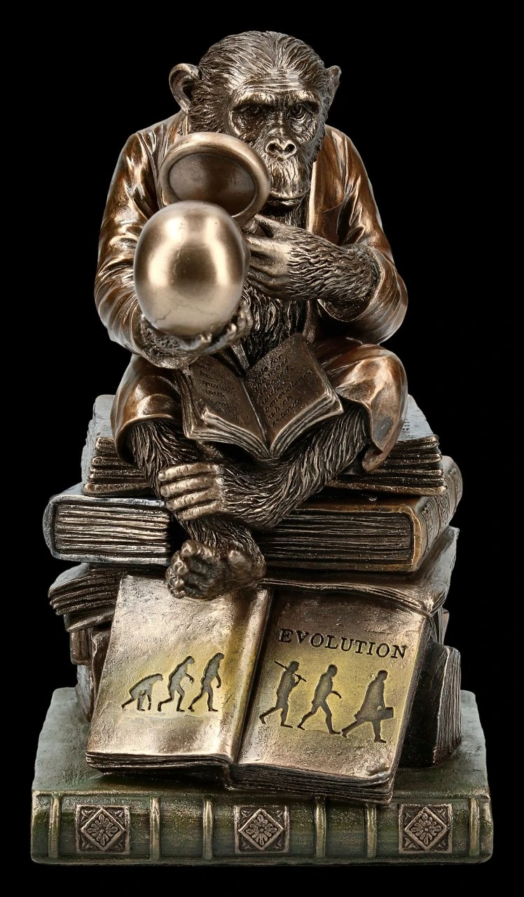 Affe mit Schädel - Darwinismus Evolutionstheorie Affe Mit Schädel - Darwinismus Evolutionstheorie -Veronese KS5214 Affe mit Schaedel Darwinismus