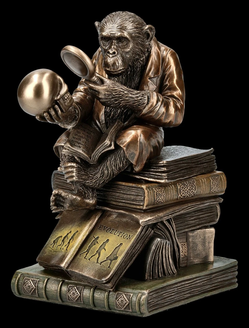 Affe mit Schädel - Darwinismus Evolutionstheorie Affe Mit Schädel - Darwinismus Evolutionstheorie -Veronese KS5214 Affe mit Schaedel Darwinismus