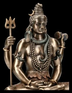 Hindu Gott Shiva Figur - Sitzend Bronziert -Veronese KS5283 Hindu Gott Shiva Figur sitzend bronziert 8 1280x1280
