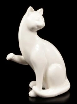 Porzellan Katze - Sitzend