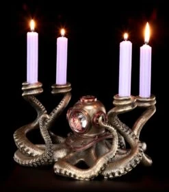 Kerzenhalter - Steampunk Krake -Veronese Kerzenhalter Steampunk Kraken 1 1280x1280