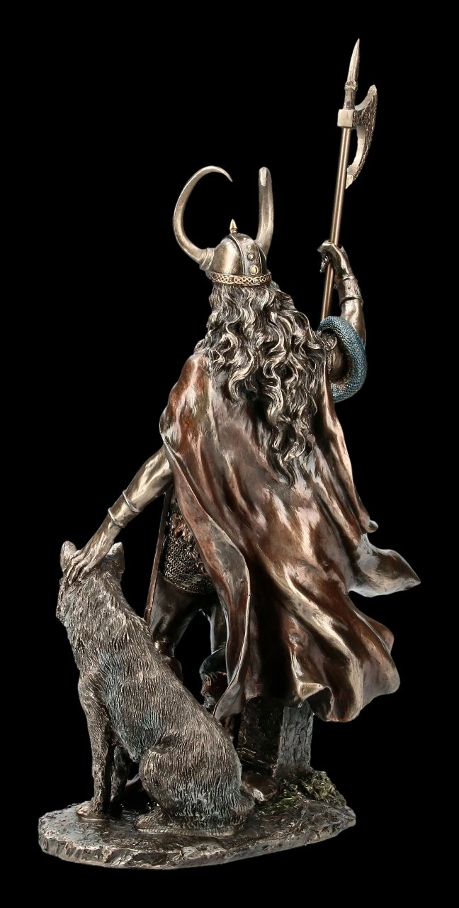 Loki Figur - Germanischer Gott mit Fenriswolf Loki Figur - Germanischer Gott Mit Fenriswolf -Veronese ML13752 Loki Figur Germanischer Gott mit