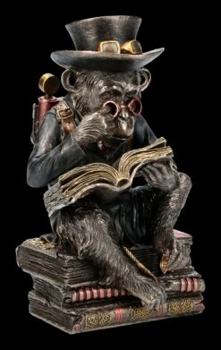 Steampunk Schimpansen Figur - Der Gelehrte