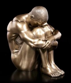 Männliche Akt Figur - Am Boden Sitzend