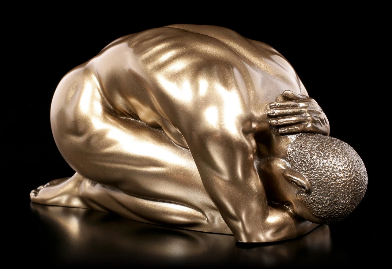 Männliche Akt Figur - Kniend am Boden Männliche Akt Figur - Kniend Am Boden -Veronese Maennliche Akt Figur Kniend Am