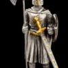 Zinn Ritter Figur - Malteser Mit Hellebarde