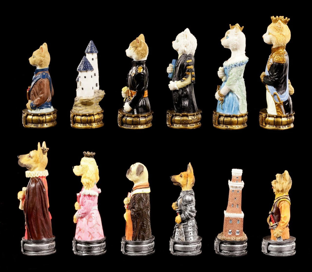 Schachfiguren Set - Hunde vs. Katzen Schachfiguren Set - Hunde Vs. Katzen -Veronese Schachfiguren Set Hunde vs Katzen