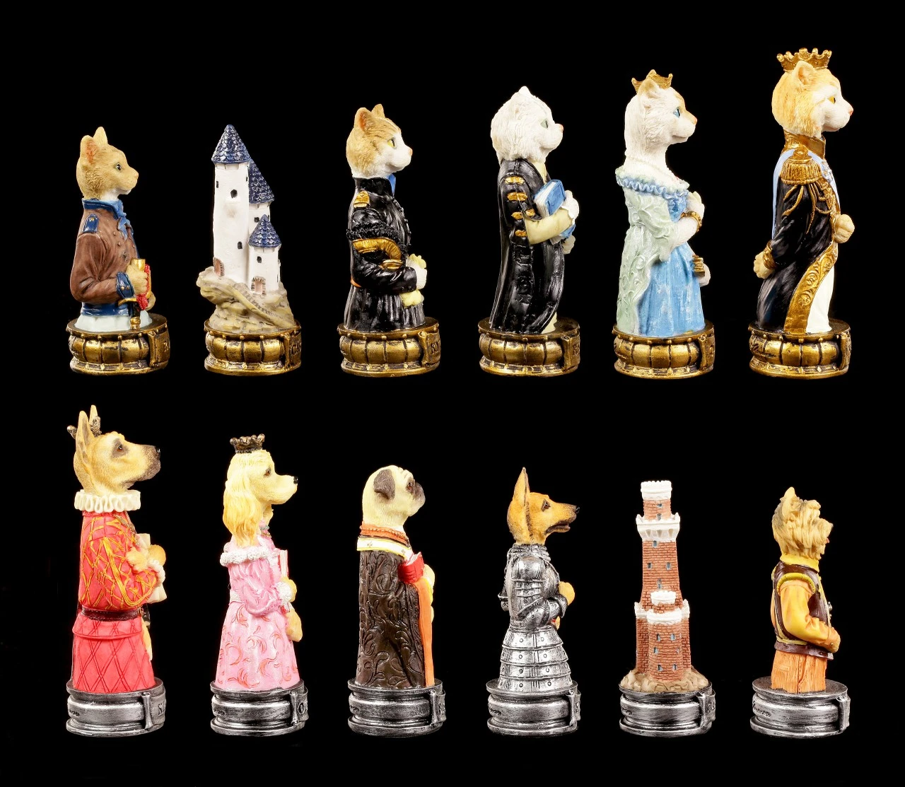 Schachfiguren Set - Hunde vs. Katzen Schachfiguren Set - Hunde Vs. Katzen -Veronese Schachfiguren Set Hunde vs Katzen