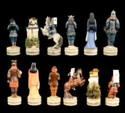 Schachfiguren Set - Samurai Krieger -Veronese Schachfiguren Set Samurai Krieger 2 1280x1280