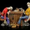 Skelett Figuren Beim Pokern - Marked Cards