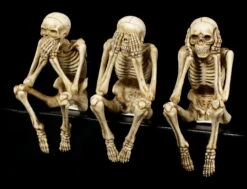 Skelett Kantenhocker - 3er Set -Veronese Skelett Kantenhocker 3er Set 2 1280x1280