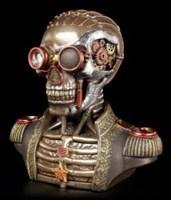 Steampunk Skelett Büste Mit Schatullen - Der Konteradmiral -Veronese Steampunk Bueste Konteradmiral 2 1280x1280