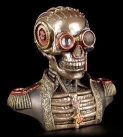 Steampunk Skelett Büste Mit Schatullen - Der Konteradmiral