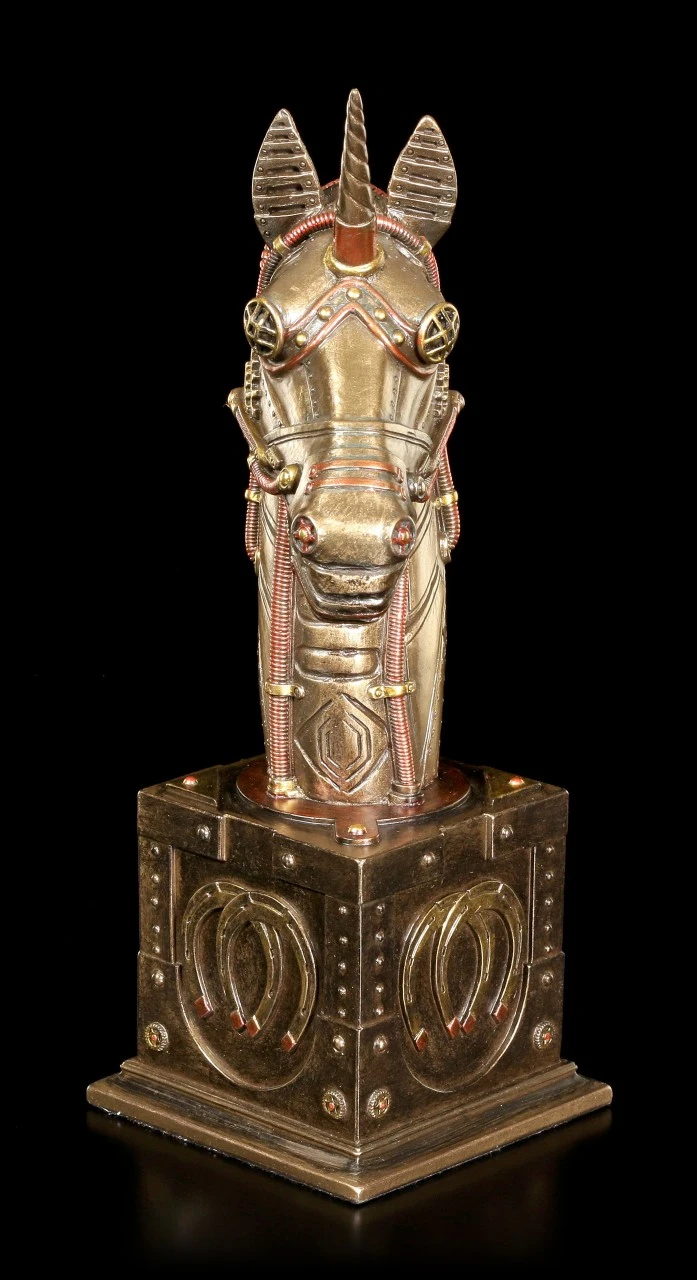 Steampunk Einhorn Büste Steampunk Einhorn Büste -Veronese Steampunk Einhorn Bueste Veronese