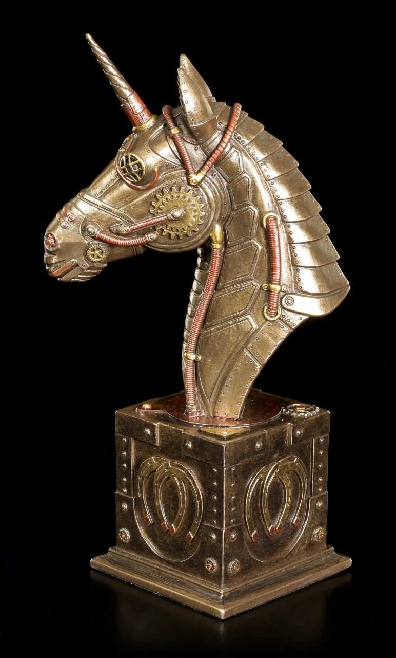 Steampunk Einhorn Büste Steampunk Einhorn Büste -Veronese Steampunk Einhorn Bueste Veronese