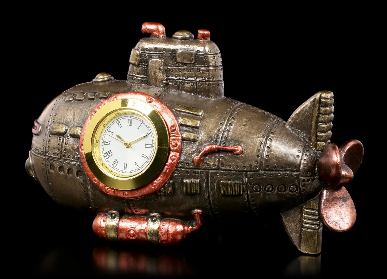 Steampunk Tischuhr - U-Boot Steampunk Tischuhr - U-Boot -Veronese Steampunk Tischuhr U Boot