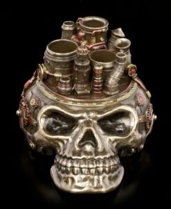 Stiftehalter - Steampunk Totenkopf -Veronese Stiftehalter Steampunk Totenkopf 2 1280x1280