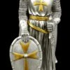 Kreuzritter Figur Mit Schwert Und Schild