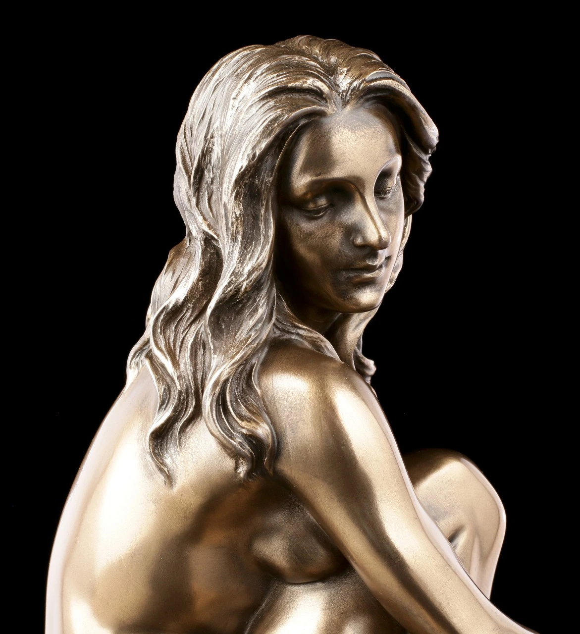 Weibliche Akt Figur - Sitzend mit Blick zum Boden Weibliche Akt Figur - Sitzend Mit Blick Zum Boden -Veronese Weibliche Akt Figur Sitzend Mit Blick Zum Boden