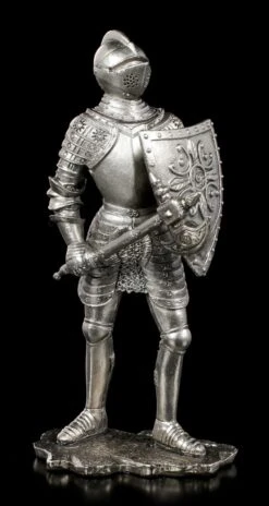 Zinn Ritter Figur Mit Schwert Und Schild