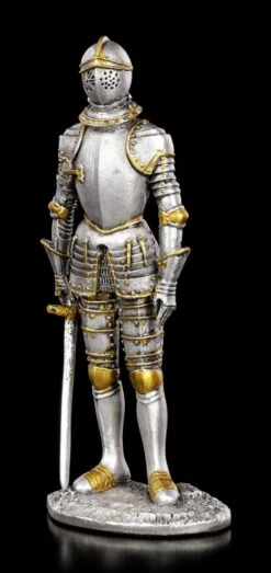 Zinn Ritter Figur Mit Schwert VII