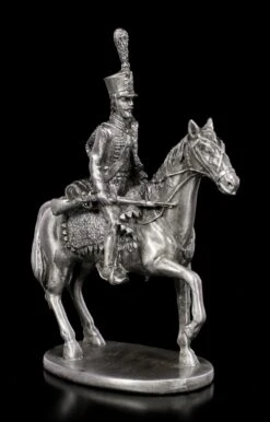 Zinn Soldaten Figur Auf Pferd Mit Gewehr